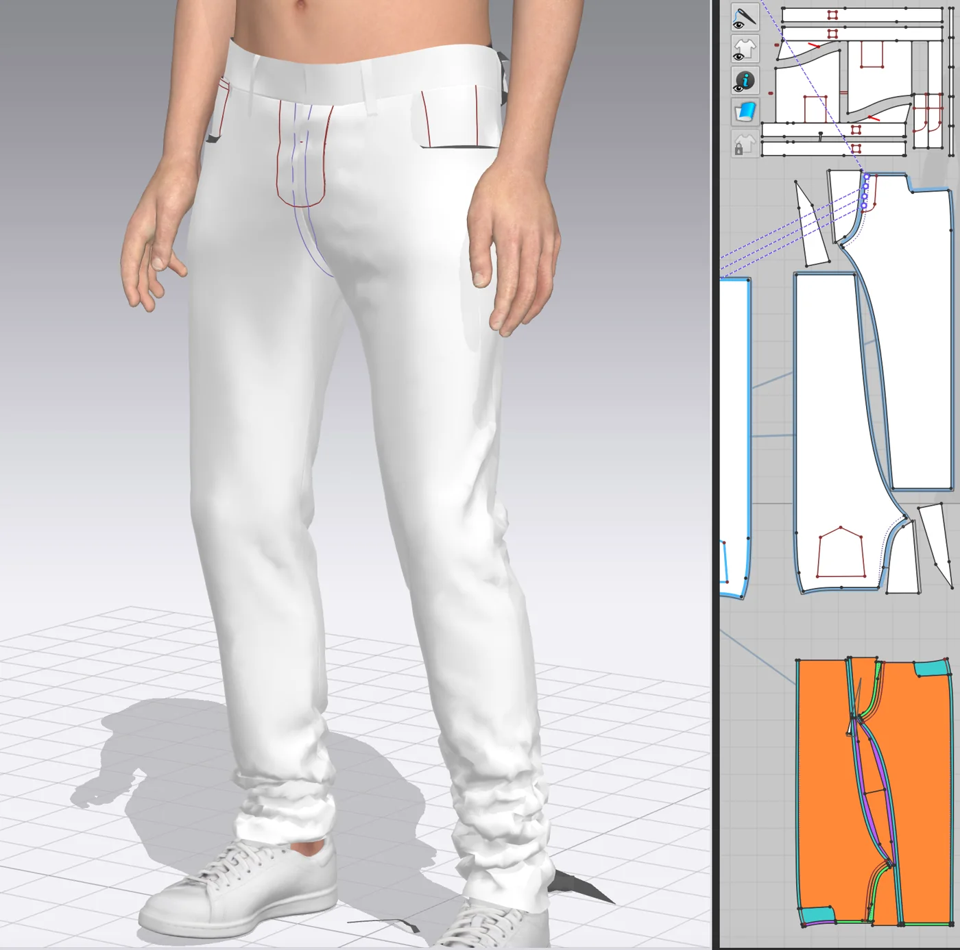 Zero waste pattern in CLO3D