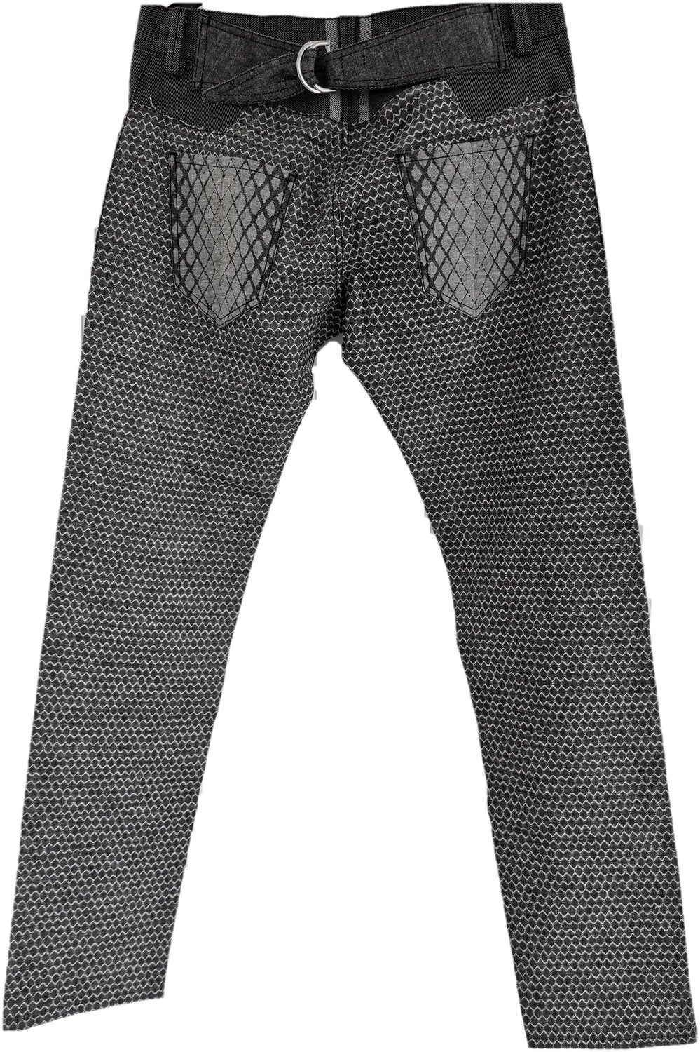 Back of the 3D woven jeans