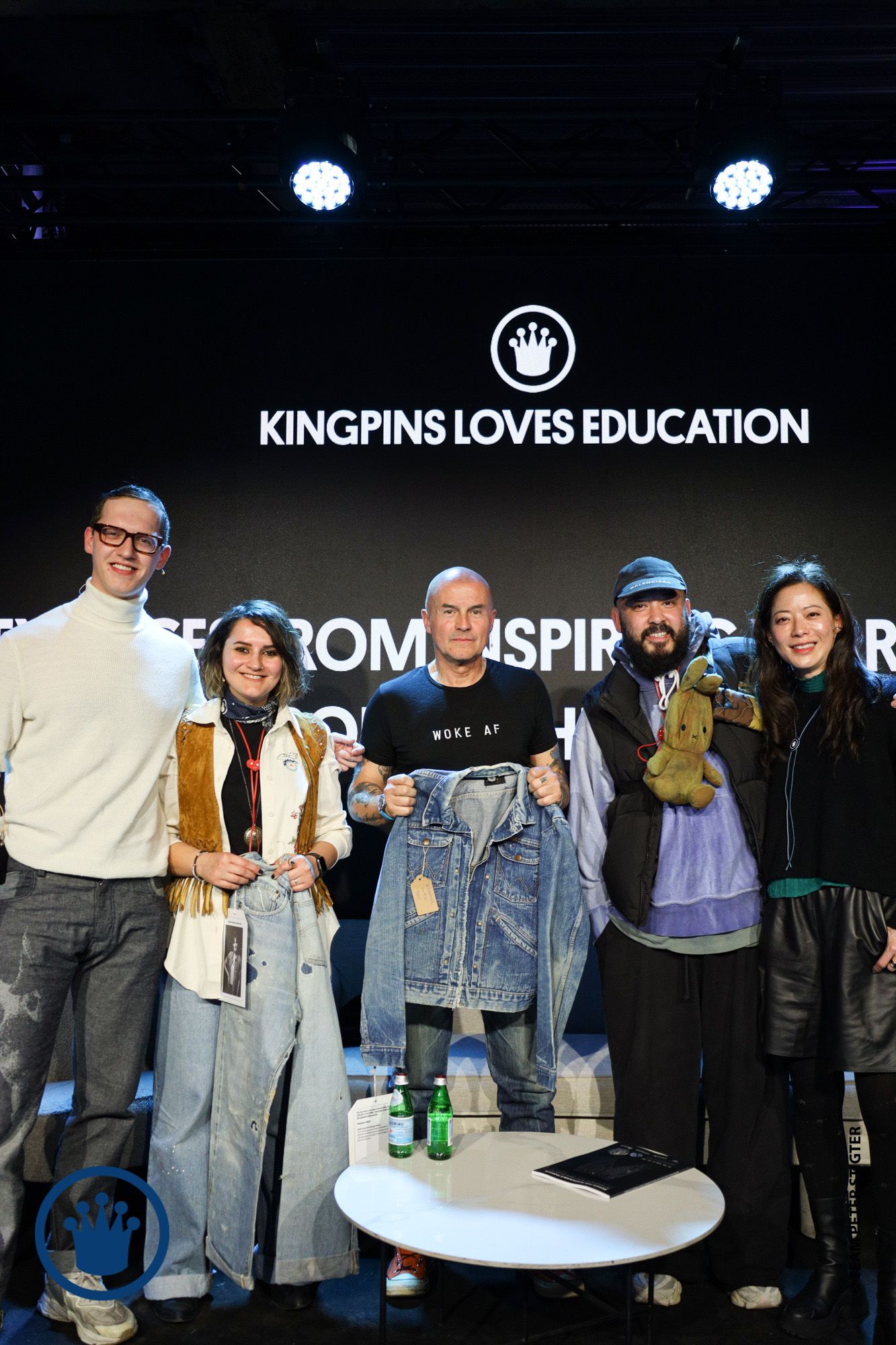 With the panel after the talk