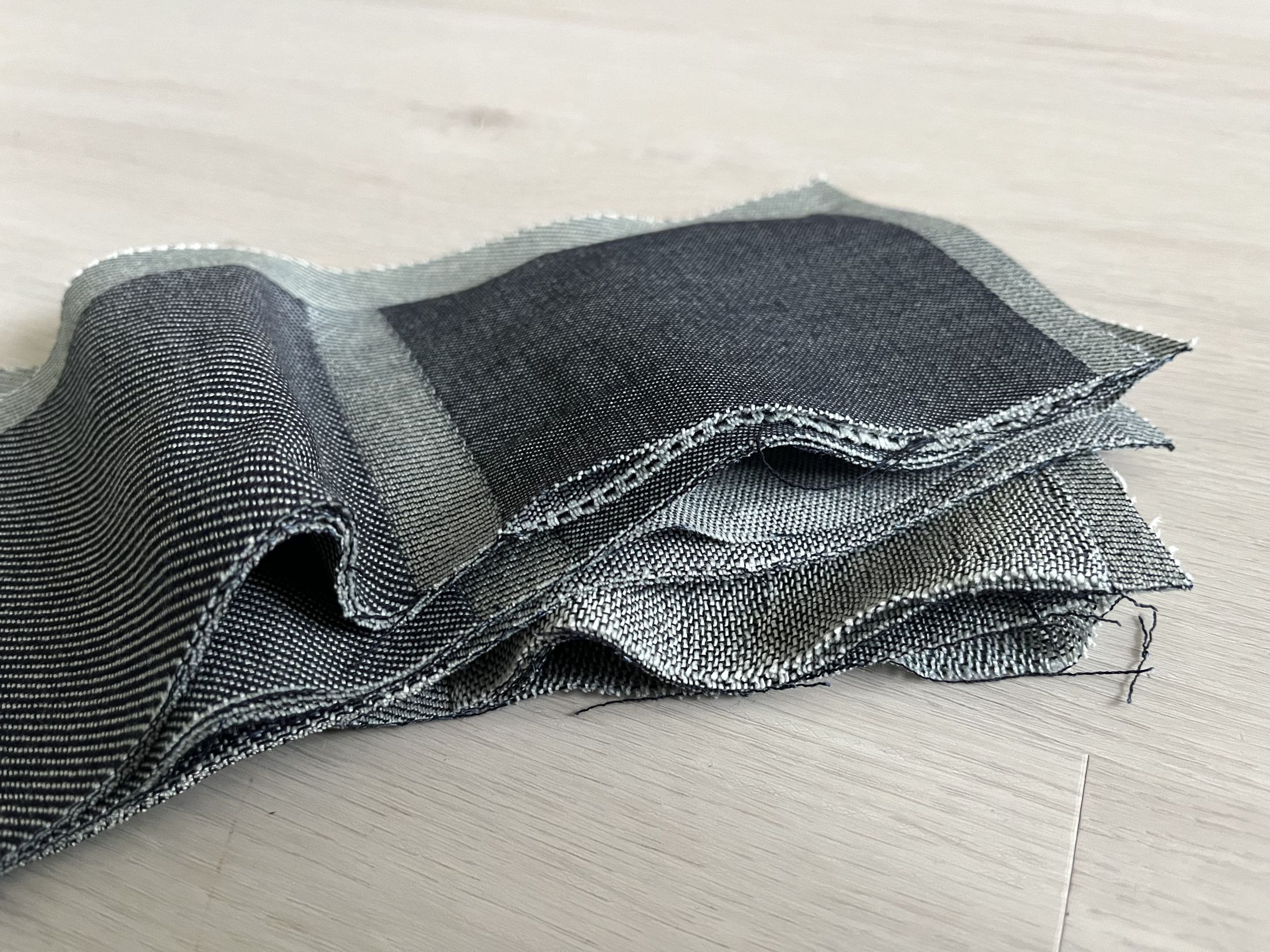 Layers separate where the pattern tells them to