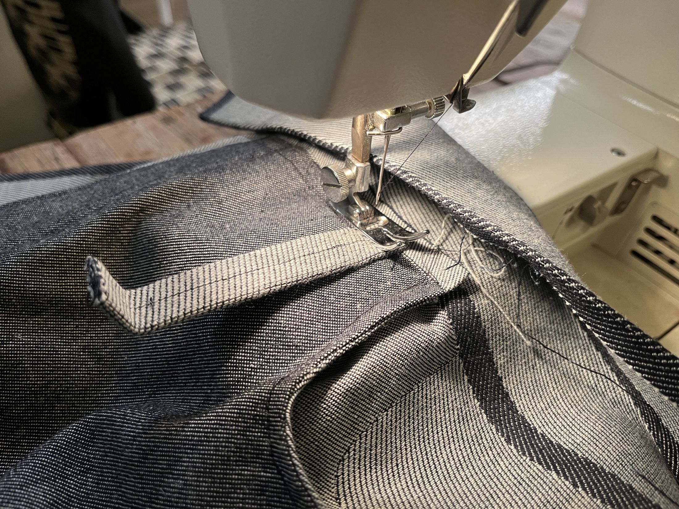 Woven seams, less stitching